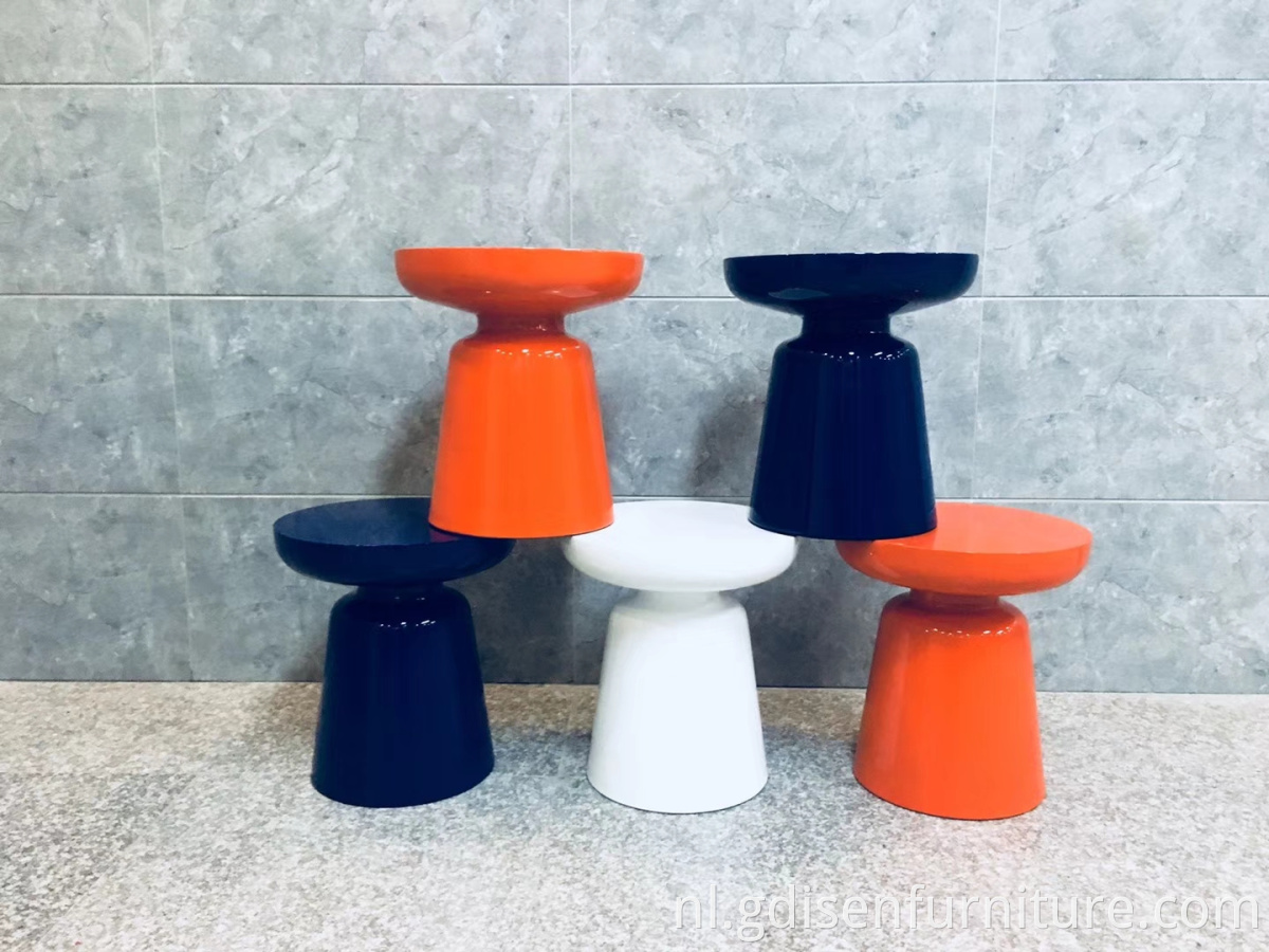 Modern designer meubels martini bijzettafel in kleurrijk